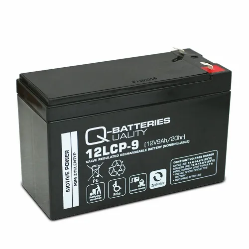 Quality-Batteries 12LCP-9 12V/9Ah 151x65x94 mm