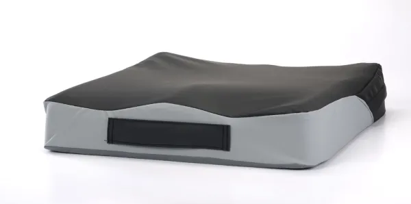 Sitzkissen Kalli Form 40 - 120 kg mit Pharmatex PU-Bezug, grau-schwarz