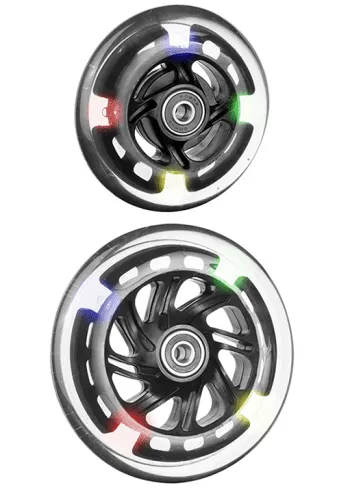 Rad mit Leuchtdioden transparent, Nabenlänge 25
