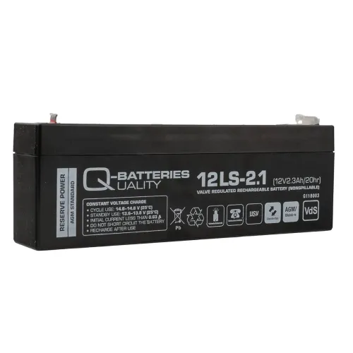 Quality-Batteries 12LS-2.1 VdS 12V/2,1Ah 178x35x60 mm
