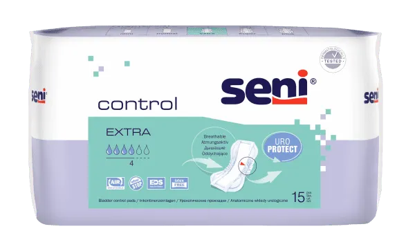 Inkontinenzeinlagen Seni Control Extra (1 Karton: 12 x 15 Stück)