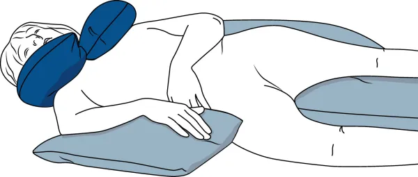 Ringkissen CarePure M 130 x 20 cm blau