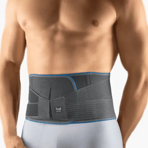 Bort Rückenbandage Vario, mit Pelotte, grau