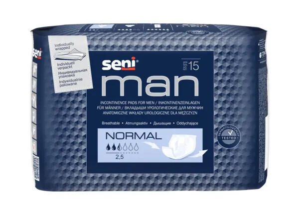Inkontinenzeinlagen Seni Man Normal (1 Karton: 10 x 15 Stück)