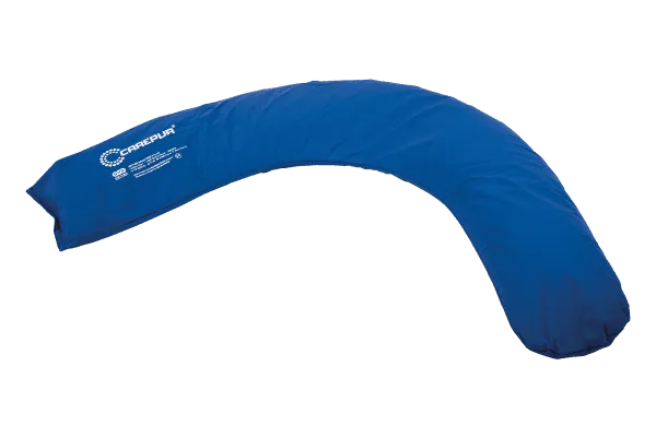Halbmondkissen CarePur 180 x 31 cm blau