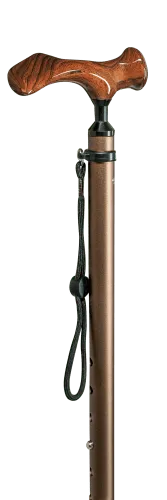 Comfort-Stock HOLZ verstellbar, bronze