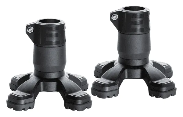 4-Punkt Gummikapsel Safety Foot, schwarz (VPE: 2 Stück)