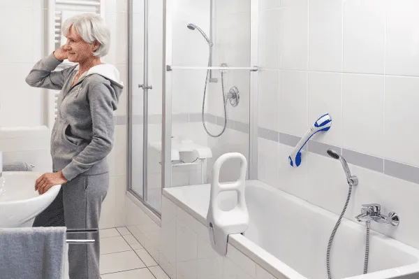 Saughaltegriff STILEO, blau-weiß