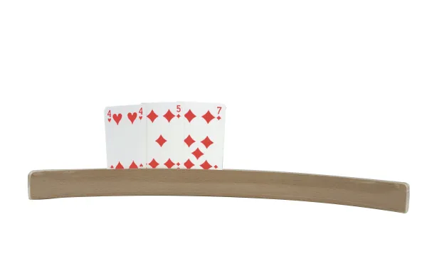 Spielkartenhalter HOLZ gebogen Buchenholz