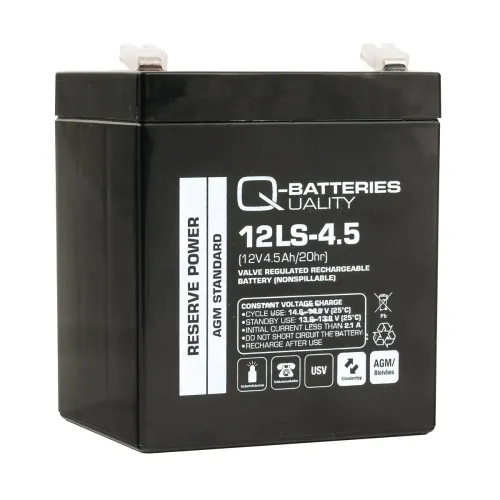 Quality-Batteries 12LS-4.5 12V/4,5Ah 90x70x101 mm
