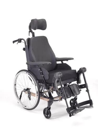 Multifunktions- und Lagerungsrollstuhl Rea Clematis Pro, mit Trommelbremse perlmuttbeige