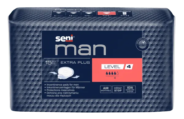 Inkontinenzeinlagen Seni Man Extra Plus Level 4 (1 Karton: 12 x 15 Stück)