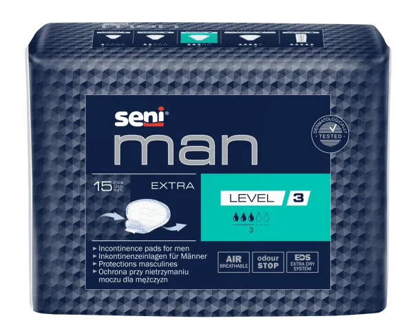Inkontinenzeinlagen Seni Man Extra Level 3 (1 Karton: 16 x 15 Stück)