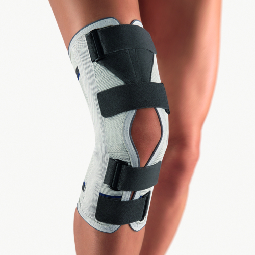 Bort Kniebandage Stabilo offene Form, silber