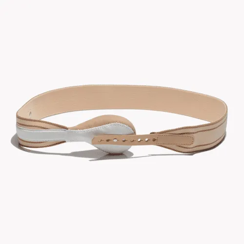 Bort Federbruchband HerniaFix, elastisch, runde Pelotte, kurze Feder, beige