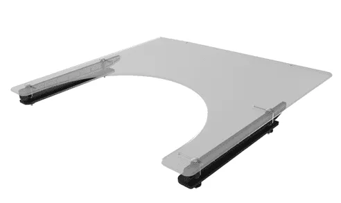 Therapietisch 700x590x6mm für Sitzbreite 44 bis 54 cm
