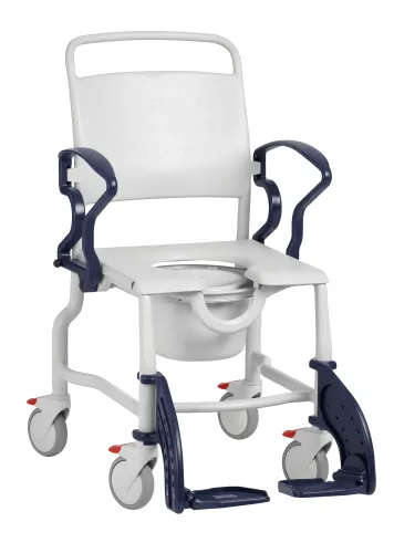 Dusch-Toilettenstuhl Laupheim mit 5" Rädern