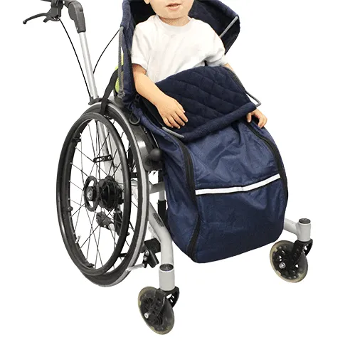 Kinder Schlupfsack ROLKO-THERMO Fleece/Nylon blau