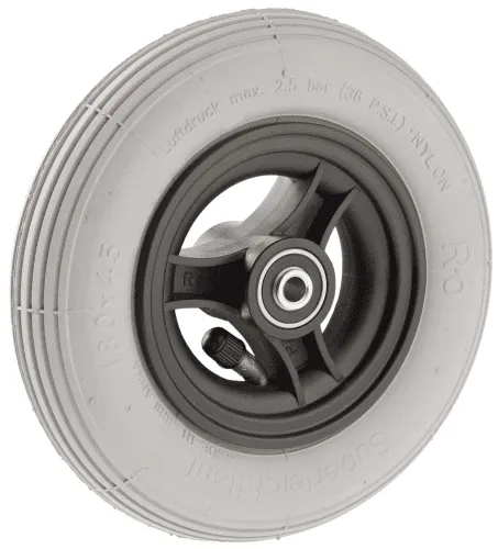 Komplett-Rad, luftbereift 180x45 mm Nabenlänge 46 mm grau