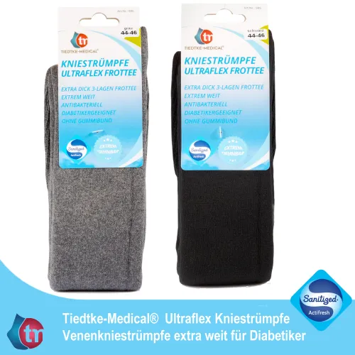 Venen-Kniestrümpfe Ultraflex Frottee Long