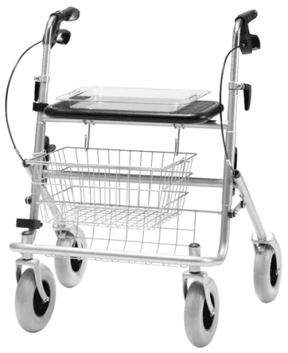 Rollator B XXL silber-metallic