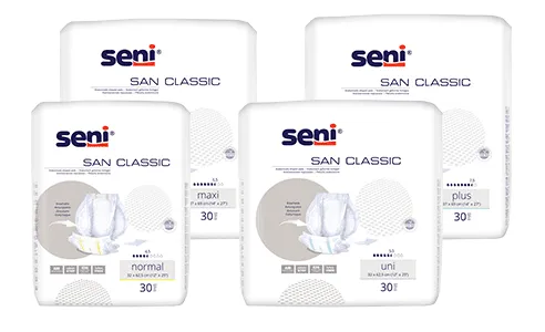 Inkontinenzvorlage Seni San Classic Maxi (1 Karton: 4 x 30 Stück)