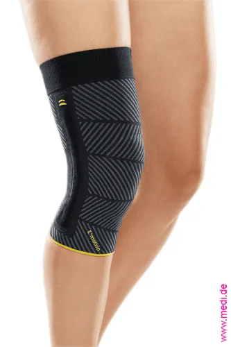Kniebandage Genumedi E+motion 3.0 schwarz-gelb