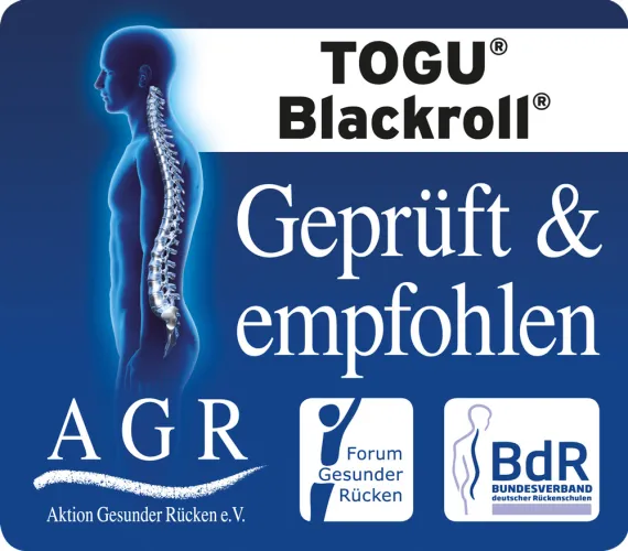 Massagerolle Blackroll 30 x 15 cm schwarz